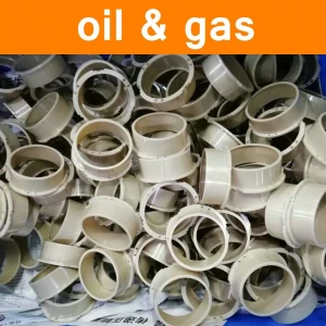 PEEK Parts in Oil Gas Petrochemical Industry Part Polyetheretherketone Components Fittings Electronic Tag End Cap Insulated Ring