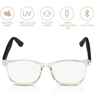 kx25b smart audio glasses fast charging bluetooth eyewear bluetooth call and music anti-blue lenses