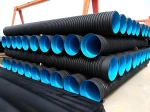 SN2 DN300 Hdpe Double Wall Corrugated Drainage Pipe Plastic Culvert Pipe for City Road Drainage and Sewerage
