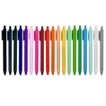 School plastic cheap multicolored ballpoint gel signature pens with press oem retractable custom printed logo for stati