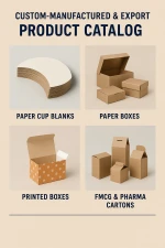 Customised Paper Packaging Products boxes, cartons etc.