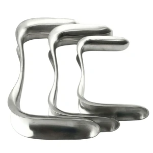 3-Piece Sims Vaginal Speculum Set - Double-Ended Stainless Steel Gynecology Surgical Instruments