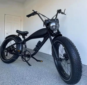 Bisekcycle Origin Design Retro Electronic Bike Customize High Handlebars 26*4.0'' Fat Tire Hydraulic Brake Suspension