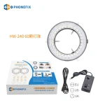 Adjustable 144/60 LEDs Microscope Ring Light