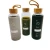 500ml BPA-free Drinking Insulated Glass Silicone Drinking Water Bottle with Silicone Sleeve Bamboo Lid