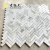 Import 1 x 3 Calacatta Gold Marble in Herringbone Pattern Mosaic Tile from China