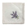 100 cotton white embroidered handkerchief