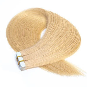 100% european hair remy human hair tape hair extension