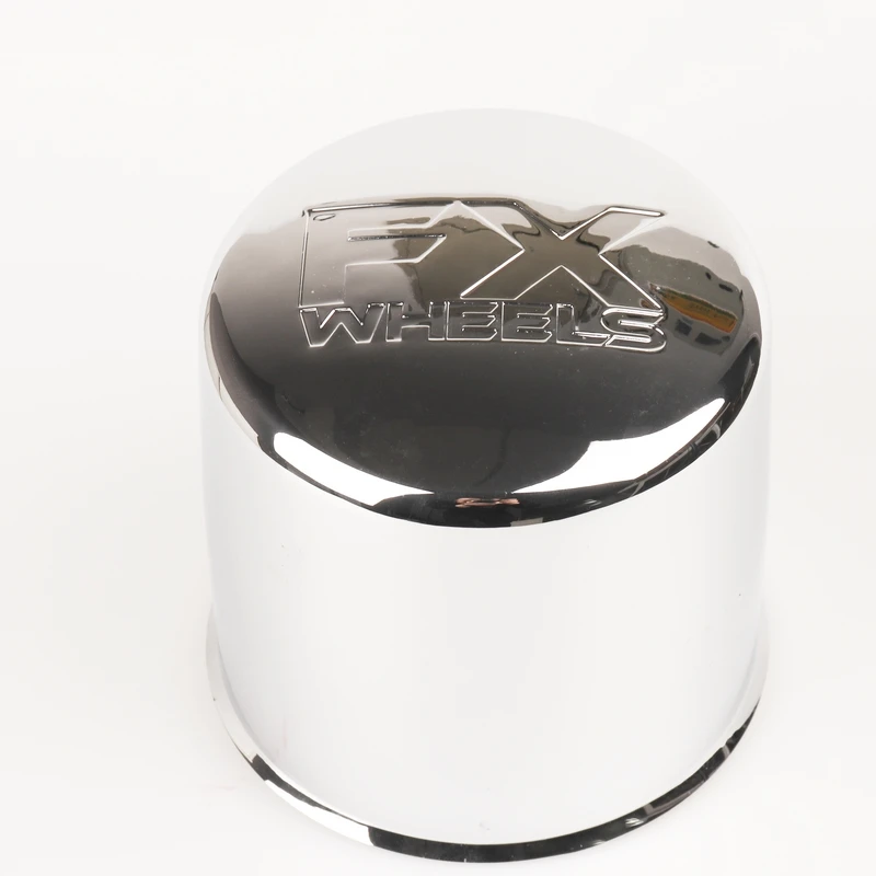 10361790F-7 Cylindrical ABS material chrome wheel center cap