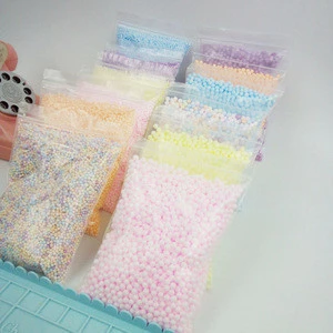 10g/bag Slime Supplies Colorful EPS Macaroon Styrofoam Slime Foam Balls Beads With Custom Set