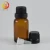 Import 10ml 15ml glass essential oil bottle with dripper tip euro dropper amber bottle 5ml tamper proof seal from China