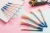 Import 10PCS Travel Brush Set Pink Blue Wood Handle Synthetic Hair from China