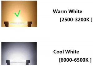 10W 118mm R7S LED Light Bulbs 100W Halogen Enquivalent J-Type T3 R7s Base Flood Light 3000K Warm White 120V Dimmable