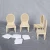 Import 1:12 scale Miniature Furniture Miniature French Country Table &amp; Chairs unfinished from China