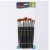 12-Pack Short Rod Copper Tube Nylon Brushes Various Shapes Combination Watercolor Paint Brush Set