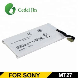 1265mAh 3.7V cell phone battery For Sony Ericsson MT27 MT27I digital batteries
