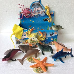 12Pcs 5Inch Plastic pvc sea animal figurine marine animal model 12 designs
