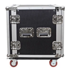 12U Flight Road Rack Case For Amp Effect Mixer PA DJ PRO with Casters