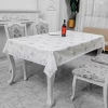 1.37*20m 3D Rose Flower Printed PVC Lace Tablecloth Roll 137cm Printing PVC Table Cover