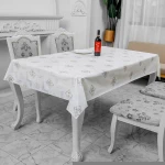 1.37*20m 3D Rose Flower Printed PVC Lace Tablecloth Roll 137cm Printing PVC Table Cover