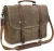 Import 15.6 Inch Waterproof Mens Messenger Laptop Bag Vintage Genuine Leather Waxed Canvas Briefcase Large Satchel Shoulder Bag from China