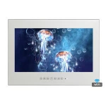 15.6" Mirror Smart Waterproof LED Shower TV Salon Frameless Bathroom TV