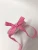 Import 16MM pink tartan plaid wrapping gift ribbon from China