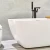Import 1700 mm oval used portable standing solid surface bathtub bathroom adult soaking bath floor stand alone tub from China