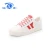 Import 17159 HUANQIU new ladies printed lace up canvas flat shoes from China