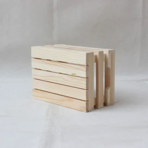 18*16*16cm Solid Pine Apple Milk Mini Cheap Wooden Crates Wholesale