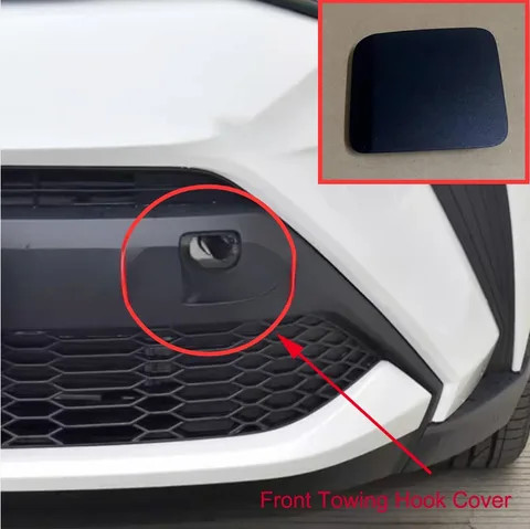 1PC Car Rear Bumper Tow Hook Cover Cap for Toyota C-HR 2021-2023 Front Towing Hook Cover_Rear Towing Hook Cover NEW