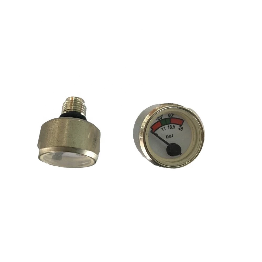 1&quot; Y23mm Fire extinguisher stainless steel spiral tube pressure gauge