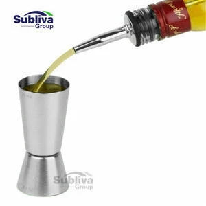 20 / 40ml Favorable price stainless steel measuring cup copper jigger measuring tool measuring cup set