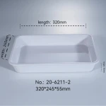 20-6211-2 buffet restaurant Service plastic melamine serving tray