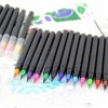 20 Soft Flexible Brush Tip Watercolor Brush Pens for Children &amp; Adults Drawing
