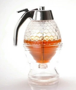200ml Drip Honey And Fructose  Sugar Dispenser Portable Bee Honey Dispenser Jar Acrylic Honey Syrup Dispenser
