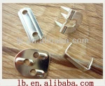 2013 high quality silver ,anti-brass metal trousers hook and bar for garment for garment