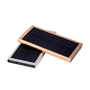 2018 New 20000 Mah Solar Power Bank External Battery Solar Charger For Apple Power Bank with dual USB