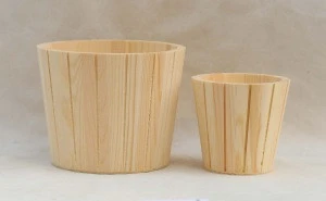 2018 new  design  super quality wooden pinewood  bucket
