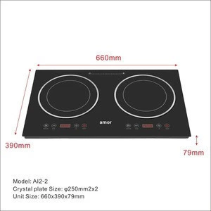 2018 newest model high quality  induction cooktop 220V two burner heater electric stove