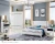 Import 2019 E1 high glossy MDF morden wooden bedroom furniture set from China