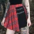 Import 2020 autumn new style women&#x27;s skirt commuter Gothic  lightweight mini skirt from China