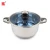 Import 2020 Factory hot sale Cookware set stainless steel cooking steamer pot with glass lid from China