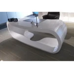 2020 hot sale modern glossy baking paint office desk BG-9902