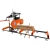 Import 2020 hot selling forestry machinery 15HP gasoline band sawmill mini sawmill with trailer from China