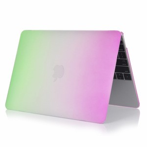 2020 New Coming Ultra-thin Plastic Hard Shell Rainbow Case For Macbook Pro 15.4 Inch
