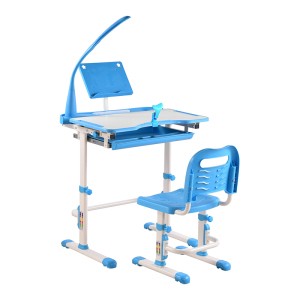 2020 New Design easy adjustable kids study table and chair set student desk