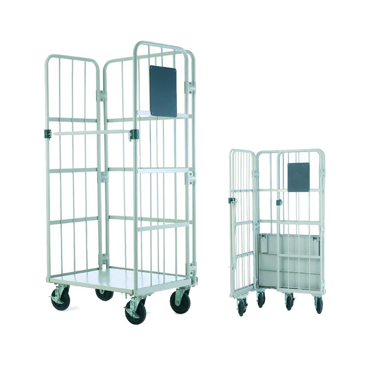 2020 New Design Wholesale Multifunctional Folding 4 Wheels Steel logistics Cart With Trolley