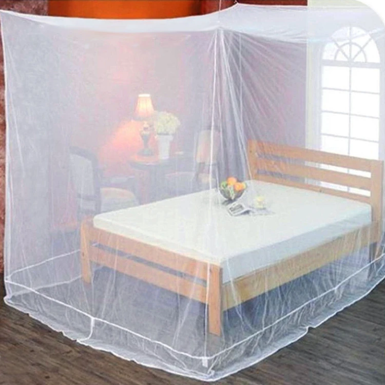 2020 New Wholesale Full Cover King size Hanging large Rectangular Polyester indoor outdoor Bedroom Anti Mosquito net