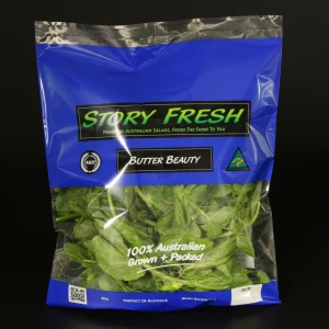 2020 Popular Customized BOPP Anti Fog Fresh Vegetables Packaging Bags With Air Holes